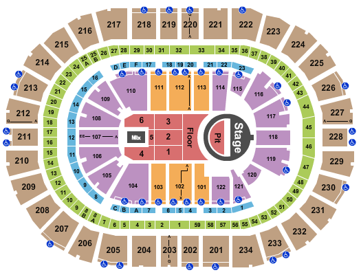 PPG Paints Arena Seating Chart: 5 Seconds of Summer