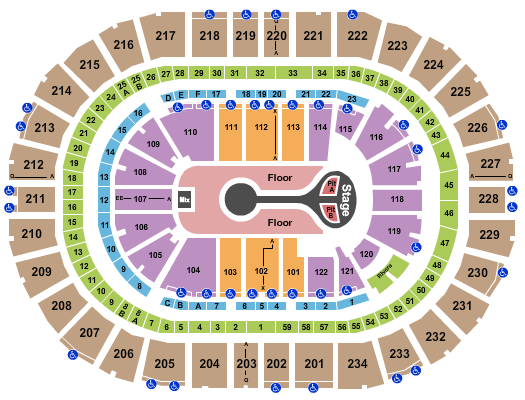 PPG Paints Arena Seating Chart: Benson Boone