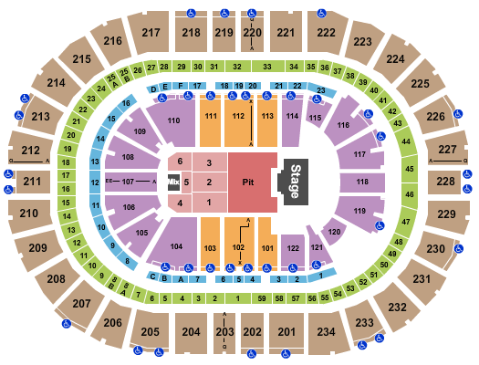 PPG Paints Arena Seating Chart: Billy Strings