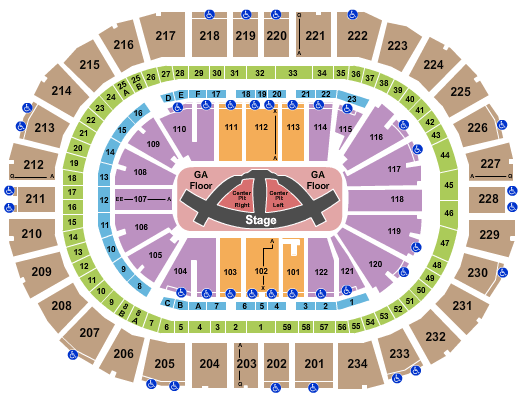 Philips Arena Seating Chart Carrie Underwood