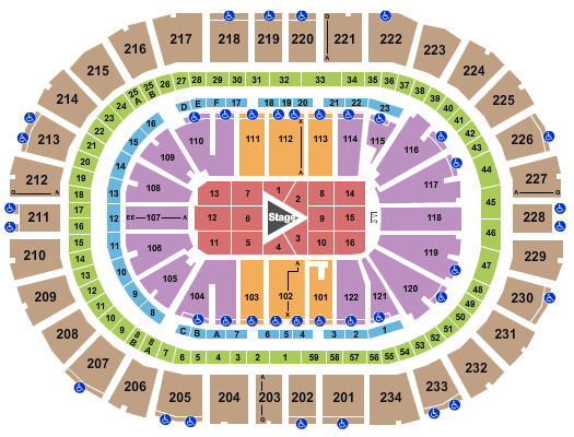 PPG Paints Arena Seating Chart: CenterStage