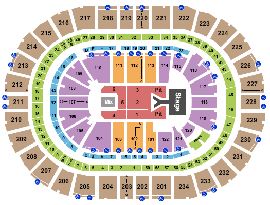 PPG Paints Arena Seating Chart: Dan and Shay