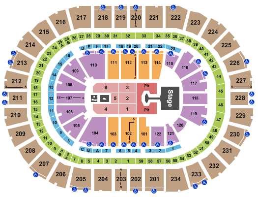 PPG Paints Arena Seating Chart: Disturbed