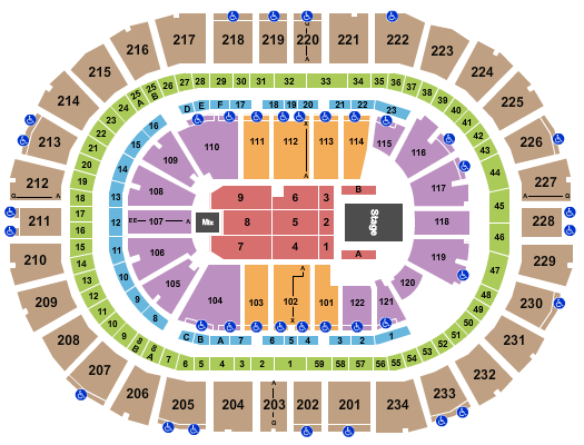 PPG Paints Arena Seating Chart: Elevation Worship