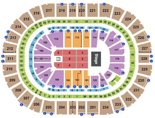 PPG Paints Arena Seating Chart: Endstage 2