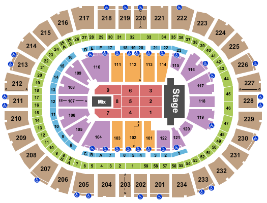 PPG Paints Arena Seating Chart: Endstage 3