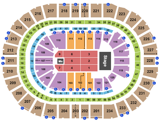 PPG Paints Arena Seating Chart: Endstage 4