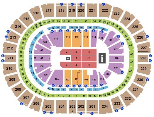 PPG Paints Arena Seating Chart: Endstage 5