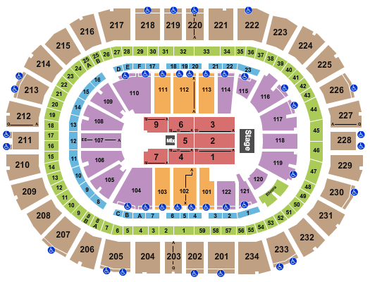 PPG Paints Arena Seating Chart: Endstage 7