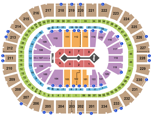 PPG Paints Arena Seating Chart: For King and Country