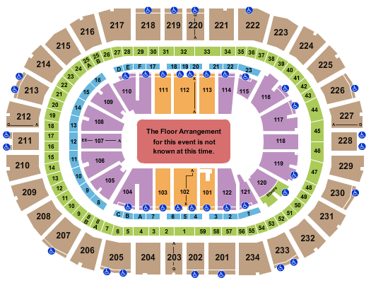 PPG Paints Arena Seating Chart: Generic Floor