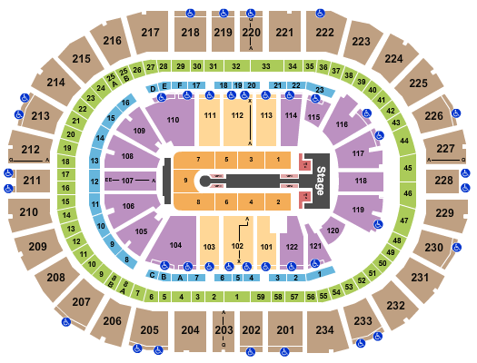 PPG Paints Arena Seating Chart: Jennifer Lopez 2024