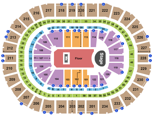 PPG Paints Arena Seating Chart: Kacey Musgraves