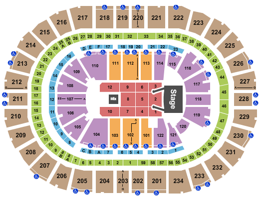 PPG Paints Arena Seating Chart: Little Big Town