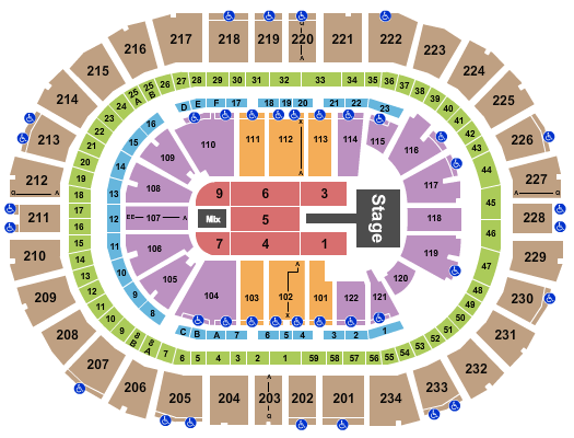 PPG Paints Arena Seating Chart: Meghan Trainor