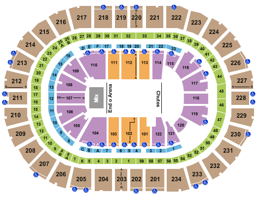 PPG Paints Arena Seating Chart: PBR