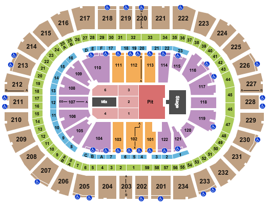 PPG Paints Arena Seating Chart: Pearl Jam