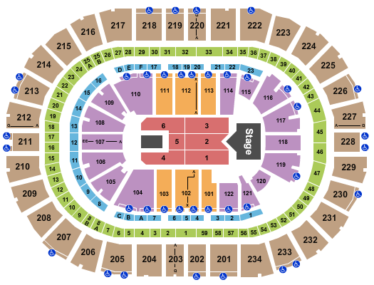PPG Paints Arena Seating Chart: Rascal Flatts