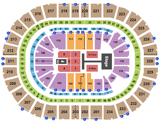 PPG Paints Arena Seating Chart: Tate McRae