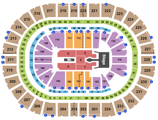 PPG Paints Arena Seating Chart: Tim McGraw