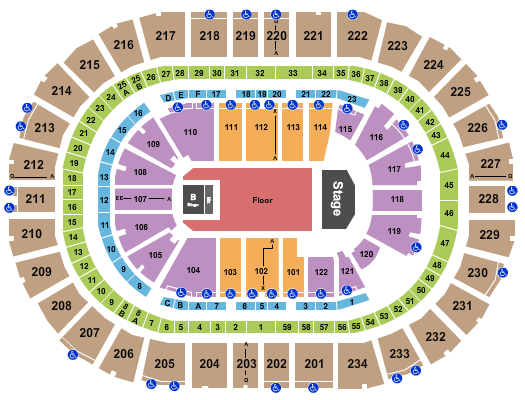 PPG Paints Arena Seating Chart: Tyler The Creator