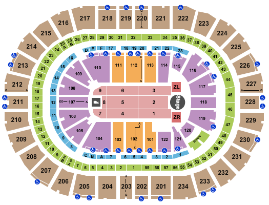 PPG Paints Arena Seating Chart: Zayn