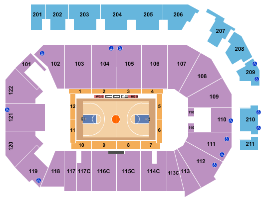 PPL Center Seating Chart: Basketball