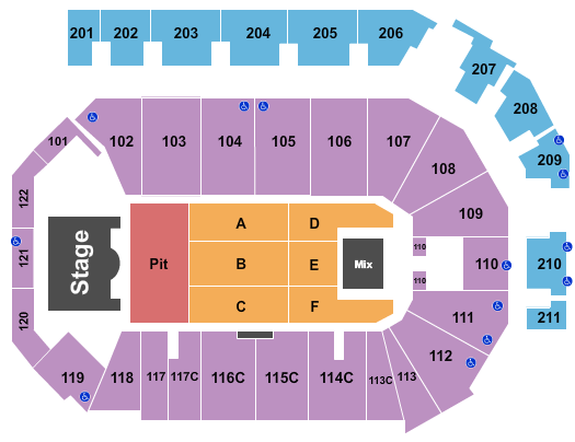 PPL Center Seating Chart: Endstage GA Pit