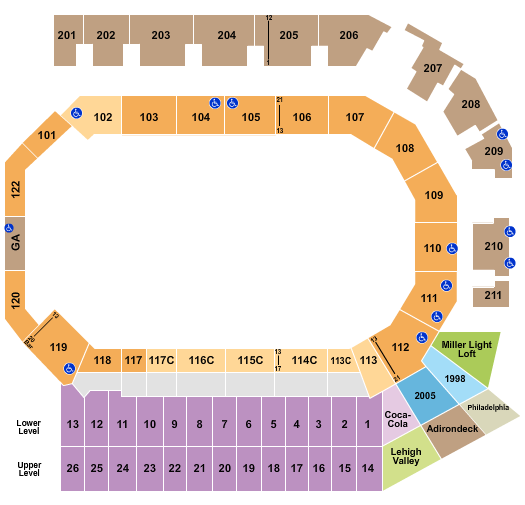PPL Center Seating Chart: Monster Jam 2