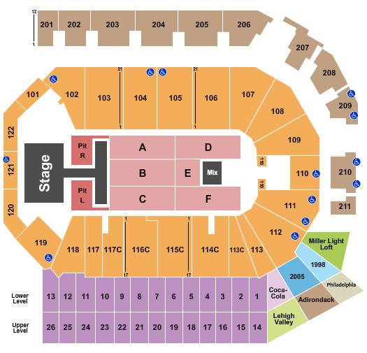 PPL Center Seating Chart: Old Dominion