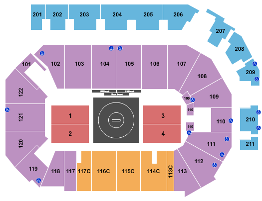 PPL Center Seating Chart: Wrestling