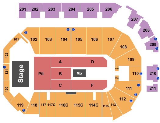 PPL Center Seating Chart: Zach Top