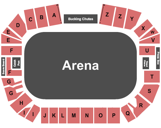 PRCA Rodeo Grounds - Pleasant Grove Seating Chart: Rodeo