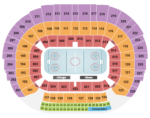 PSD Bank Dome Seating Chart: Hockey
