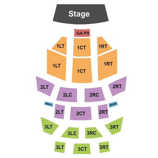 Pabst Theater Seating Chart: Endstage GA Pit