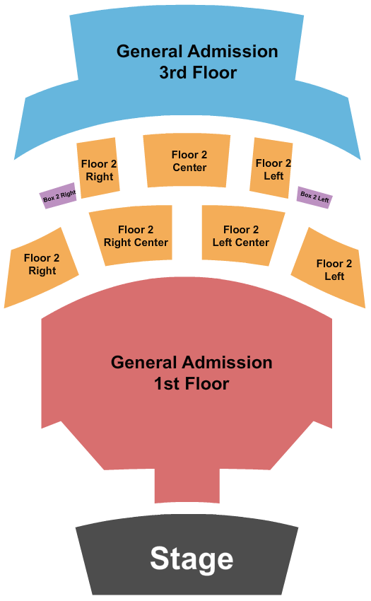Pabst Theater Seating Chart: GA 1st & 3rd/RSV 2nd