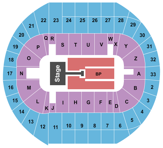 Pacific Coliseum Seating Chart: Brad Paisley