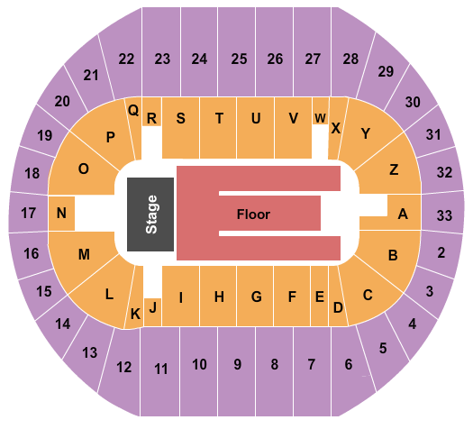 Pacific Coliseum Seating Chart: Endstage 3