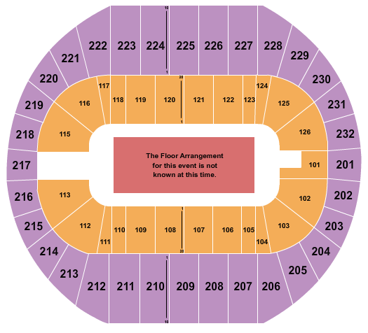 Pacific Coliseum Seating Chart: Generic Floor