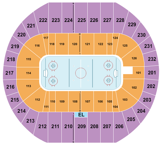 Pacific Coliseum Seating Chart: Hockey 1