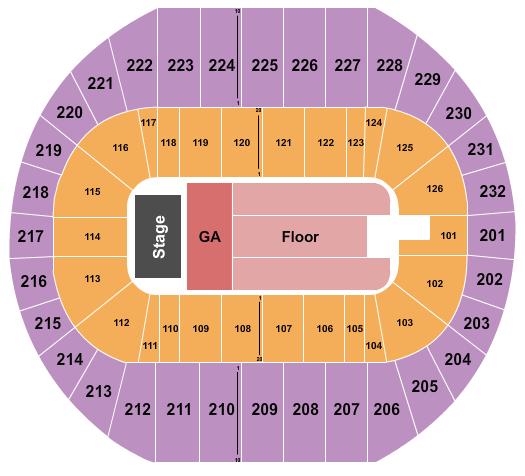 Pacific Coliseum Seating Chart: beabadoobee