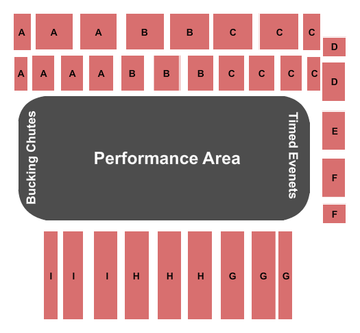 Pacific Steel & Recycling Four Seasons Arena Seating Chart: Rodeo 2