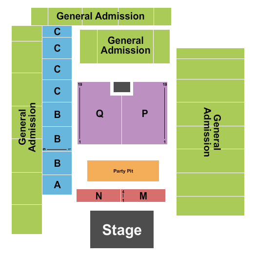 Pacific Steel & Recycling Four Seasons Arena Seating Chart: Endstage Party Pit