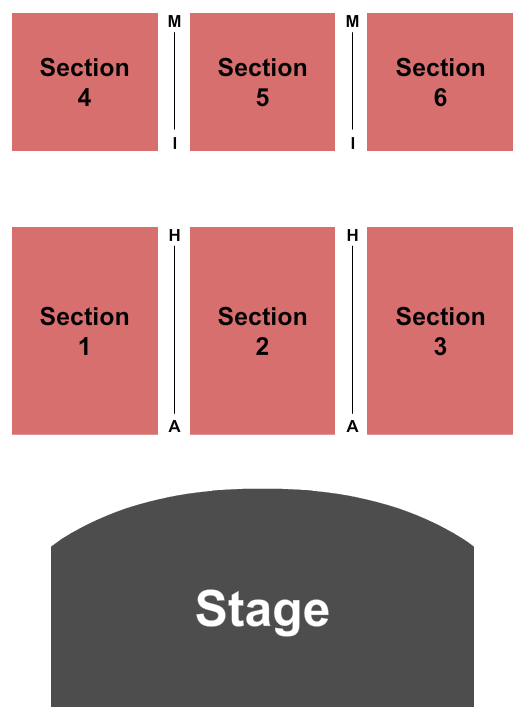 Painted Hand Casino Seating Chart: Endstage