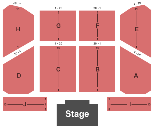 Mirage Event Center Seating Chart
