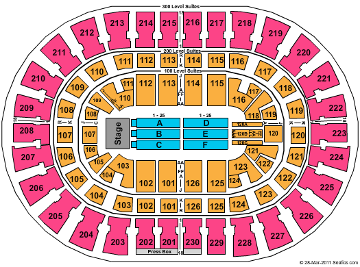 Palace Of Auburn Hills Seating Chart