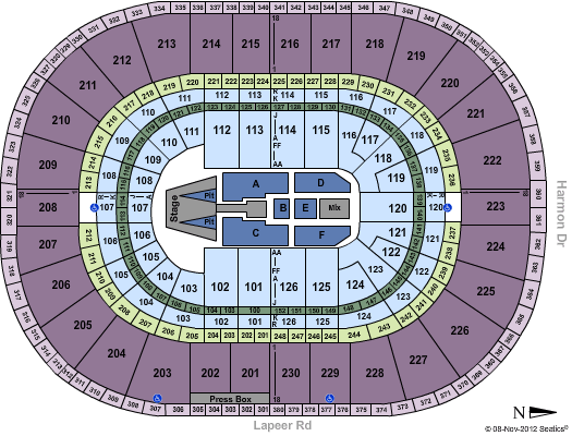 Palace Of Auburn Hills Seating Chart
