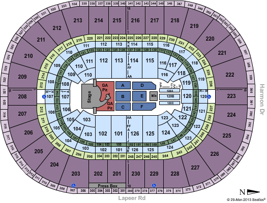 Palace Of Auburn Hills Seating Chart