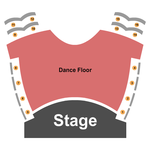 Palace Theatre - Calgary Seating Chart: Endstage DanceFLR