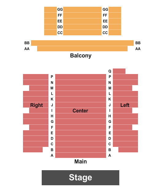 Palace Theatre - Crossville Seating Chart: Endstage